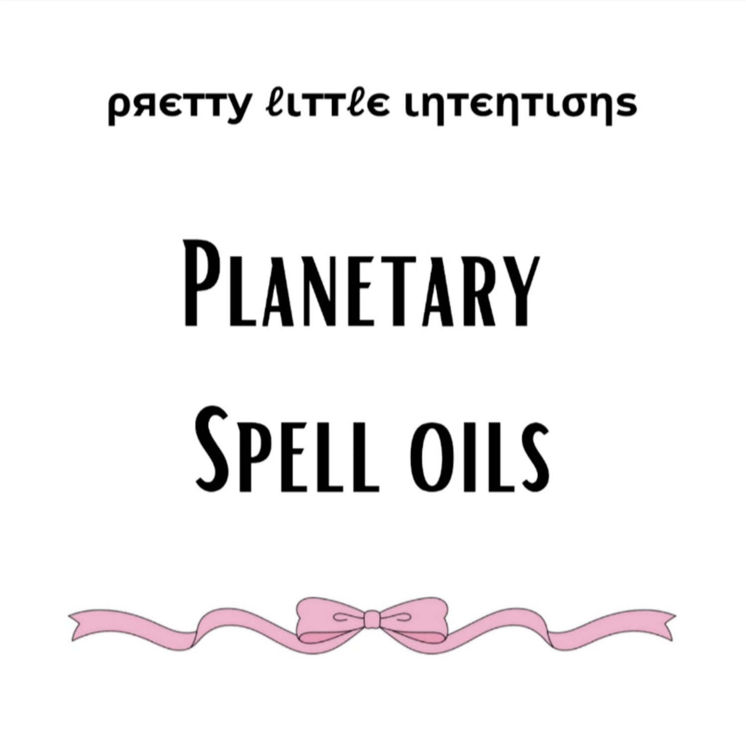 Planetary Spell Oils