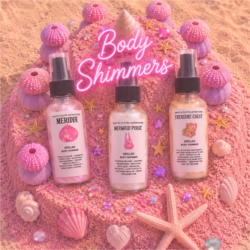 Spelled Perfume Body shimmers