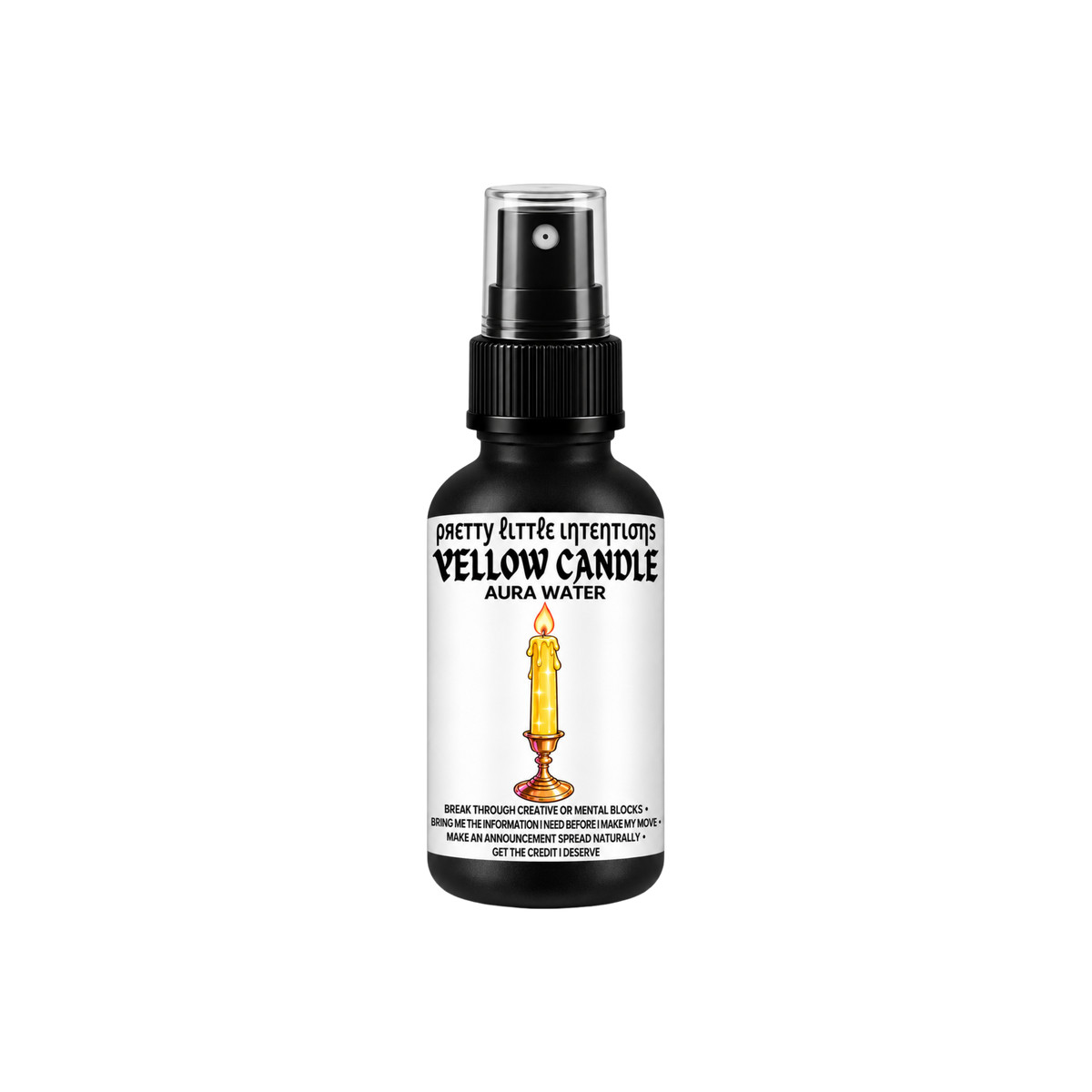 Yellow Candle Aura Water 2oz | SHIPS EARLY DECEMBER