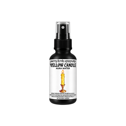 Yellow Candle Aura Water 2oz | SHIPS EARLY DECEMBER