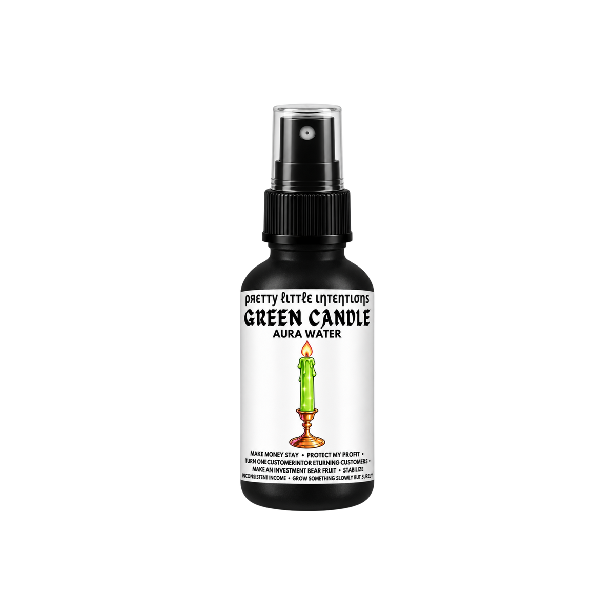 Green Candle Aura Water 2oz | SHIPS EARLY DECEMBER