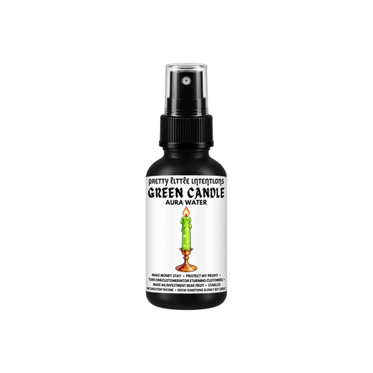 Green Candle Aura Water 2oz | SHIPS EARLY DECEMBER