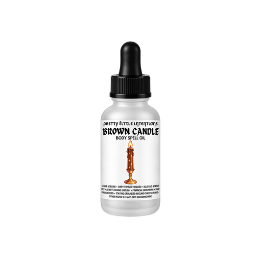 Brown Candle Spell Oil | SHIPS LATE NOVEMBER