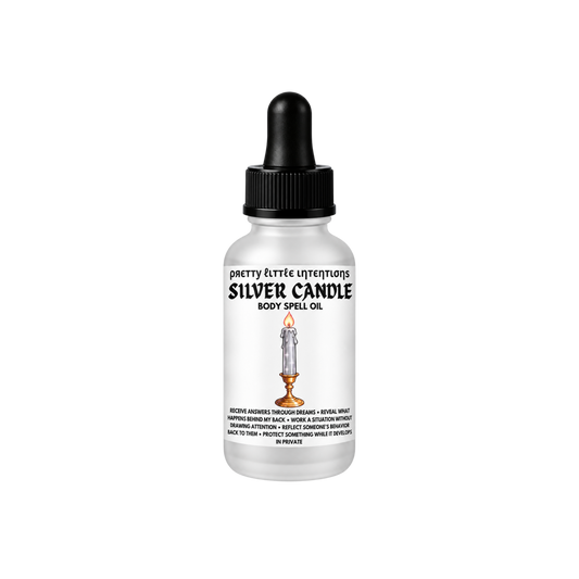 Silver Candle Spell Oil | SHIPS LATE NOVEMBER